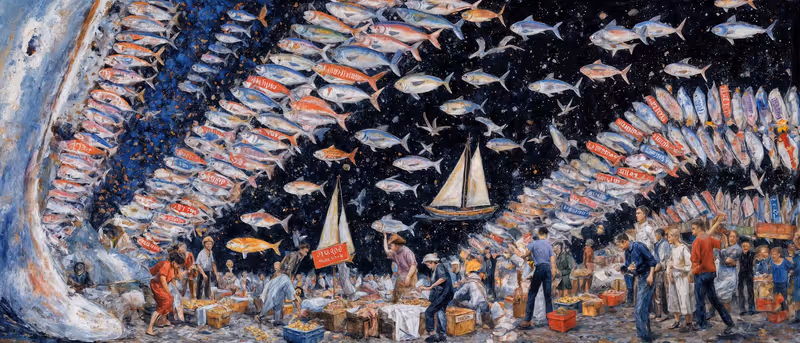 To Scale (Golden Flying Fish)