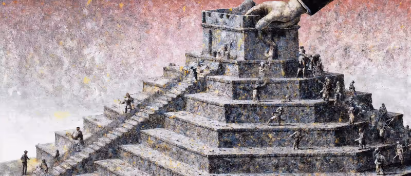 The Hand of God Placing the Last Brick Before Tea