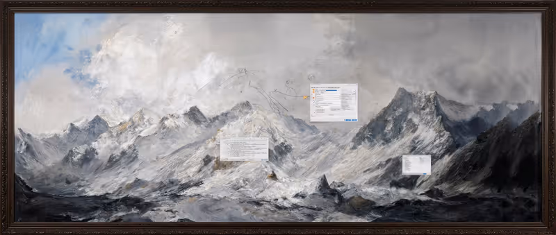 The Screens Froze Where They Sat (Framed)