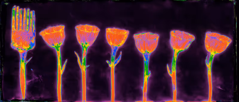 Thermal Fork No. 14 (Six Tulips, Study)